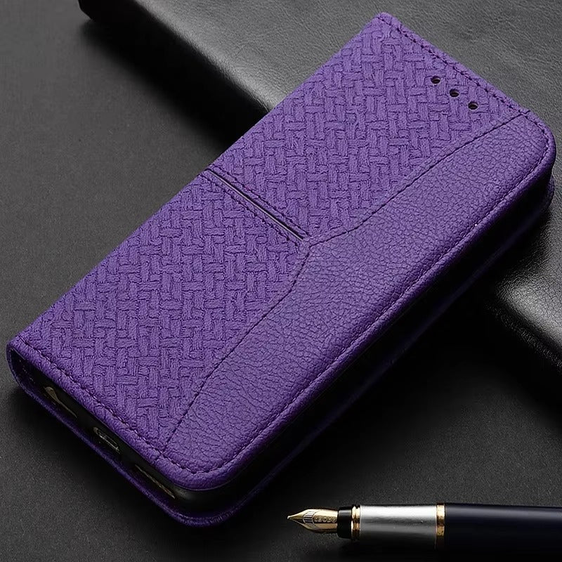 Luxury Apple iPhone Case, MagSafe Compatible, Camera Lens and Screen Protection, Ultra Thin, Shockproof, Magnetic, Full All Around Protection, Classic Leather Flip Cover