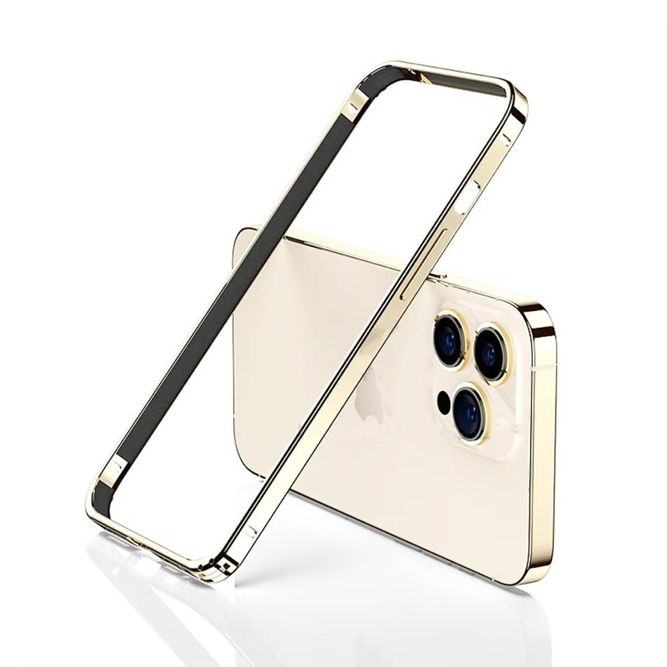 Luxury Apple iPhone Case, MagSafe Compatible, Camera Lens & Screen Protection, Ultra Thin, Shockproof, Magnetic Full All Around Cover – Lightweight Aluminum Metal Frame Bumper Case with Thin Alloy Back Protection