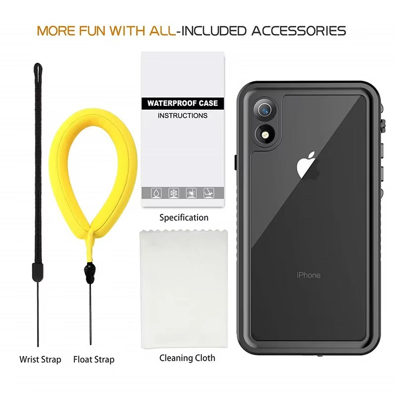 Premium Waterproof Apple iPhone Case, MagSafe Compatible, Ultra Thin Magnetic Shockproof Full Protection Cover with IP68 Seal for Diving, Swimming, and Underwater Use