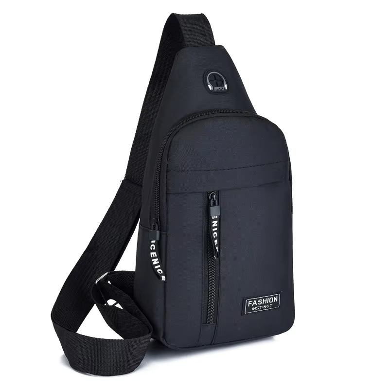 Premium Waterproof Crossbody Chest Bag for Men – Multifunctional Oxford Fabric Shoulder Sling with Anti-Theft Pocket, Stylish Casual Travel Pack