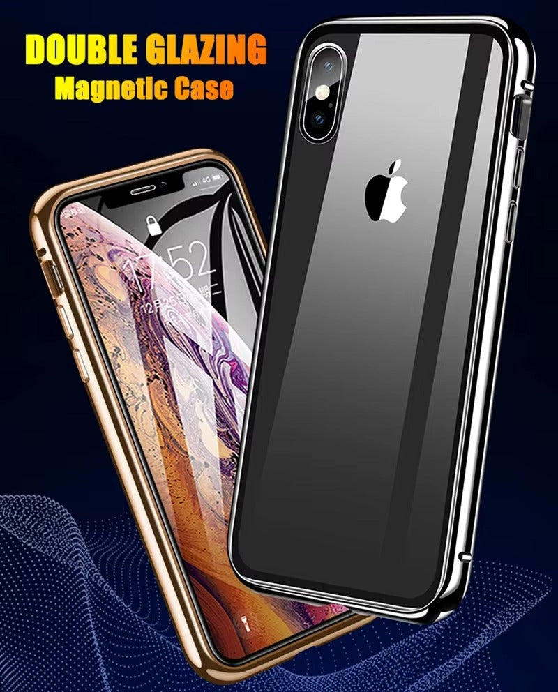 Premium Apple iPhone Case Compatible Camera Lens & Screen Protector Ultra Thin Shockproof Magnetic Full All Around Protection