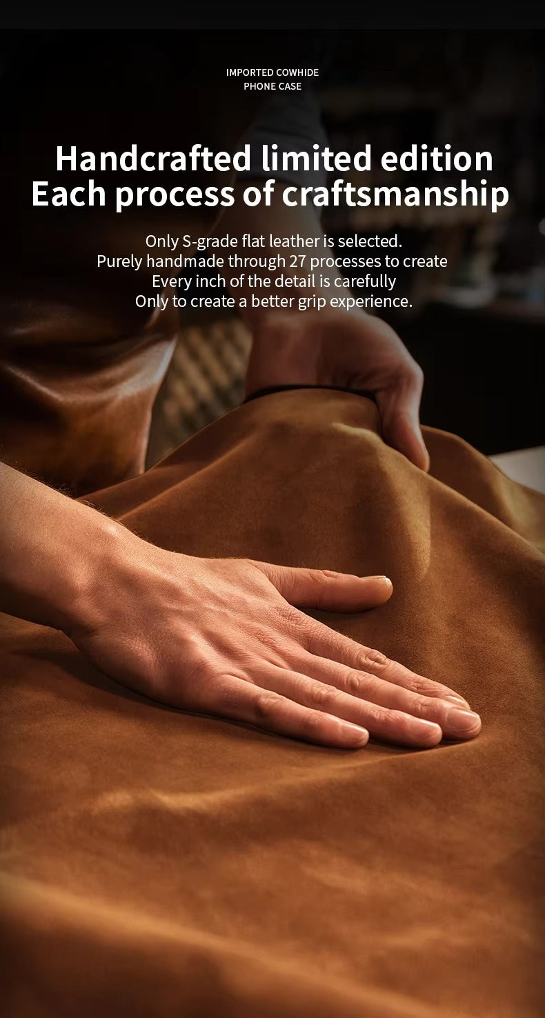 Shockproof Magnetic Leather Apple iPhone Case, MagSafe Compatible, Full Lens and Screen Protection, Slim Bumper Grip Cover