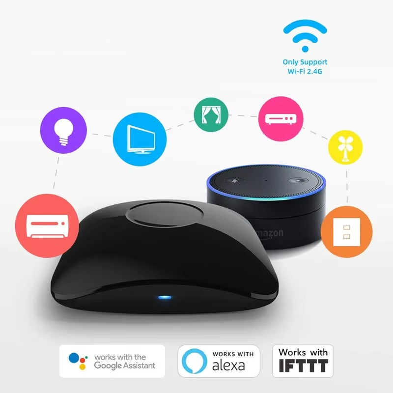 Premium Smart Universal Remote for iPhone, WiFi IR RF Controller, All-in-One Smart Home Switch Compatible with Apple Home