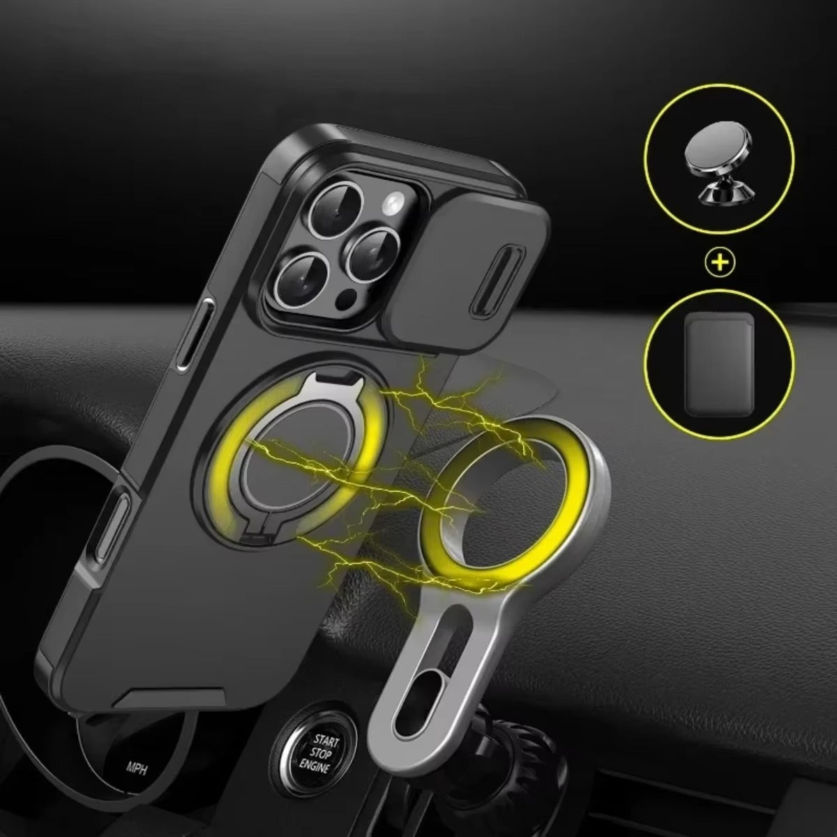 Robust Apple iPhone Case, Camera Protection, Screen Protection, Ultra Thin, Shockproof, Magnetic, Full All Around Protection