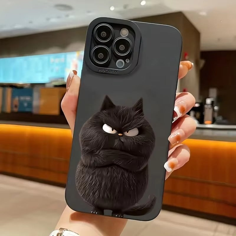 Premium Apple iPhone Case, MagSafe Compatible, Camera Lens and Screen Protection, Ultra Thin, Shockproof, Magnetic, Full All Around Protection, Cool Cat Soft Cover
