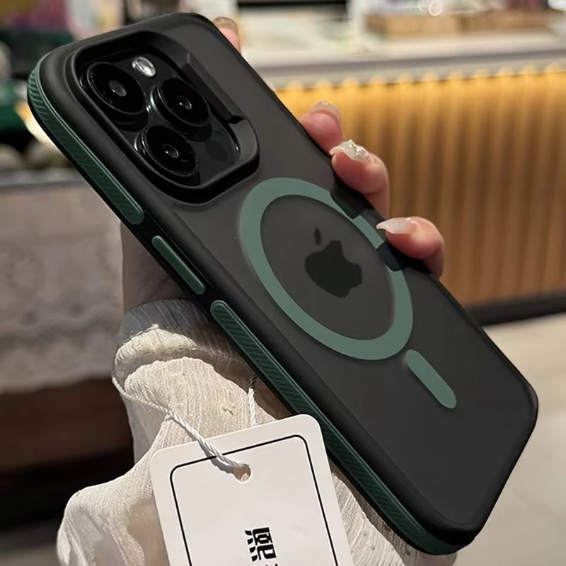 Luxury Apple iPhone Case Camera Lens & Screen Protection, Ultra Thin Shockproof Magnetic Full All Around Protection Cover