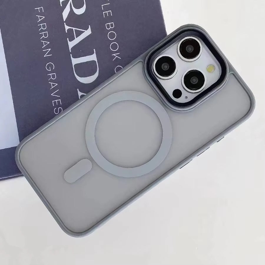 Premium Apple iPhone Case, MagSafe Compatible, Camera Lens & Screen Protection, Ultra Thin, Shockproof, Magnetic Full All Around Cover – Matte Translucent Frosted Case with Wireless Charging Support & Sleek Finish