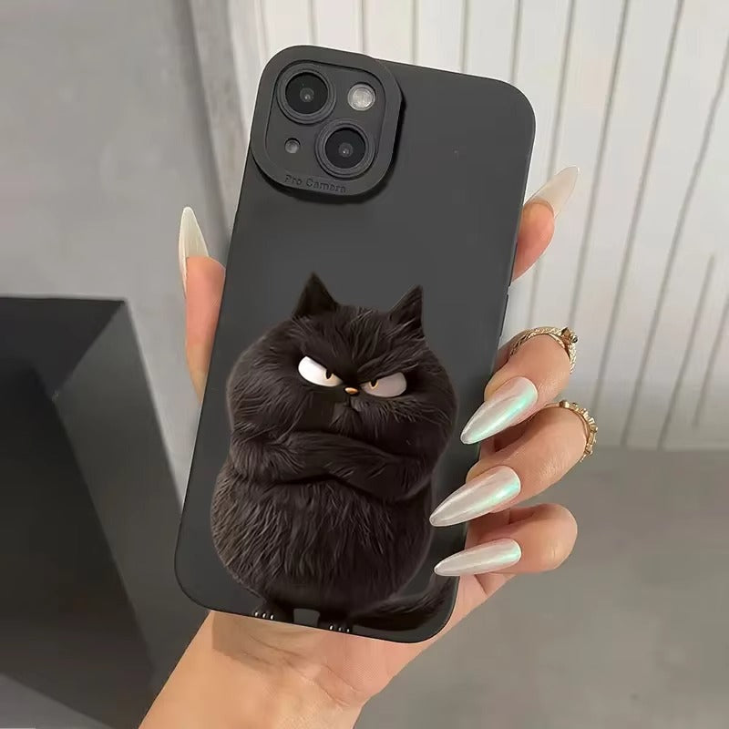 Premium Apple iPhone Case, MagSafe Compatible, Camera Lens and Screen Protection, Ultra Thin, Shockproof, Magnetic, Full All Around Protection, Cool Cat Soft Cover