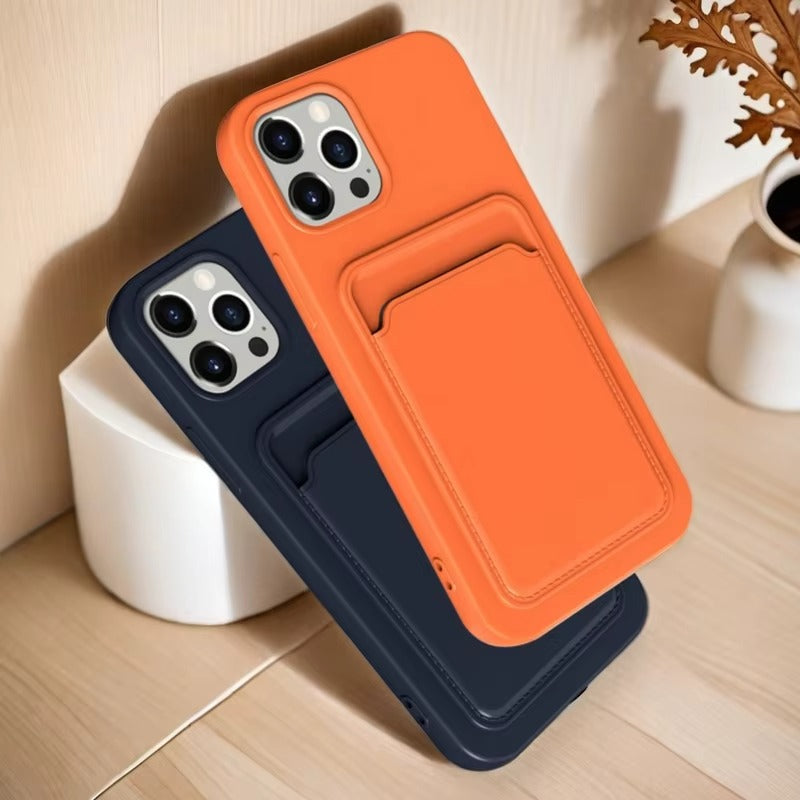 Premium Apple iPhone Case, MagSafe Compatible, Camera Lens and Screen Protection, Ultra Thin, Shockproof, Magnetic, Full All Around Protection, Frosted Card Pocket Cover