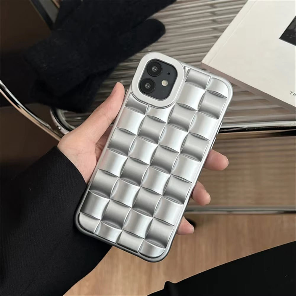 Premium Apple iPhone Case, MagSafe Compatible, Camera Lens & Screen Protection, Ultra Thin, Shockproof, Magnetic Full All Around Cover – 3D Weave Soft Liquid Silicone Case with Shockproof Back Shell Design
