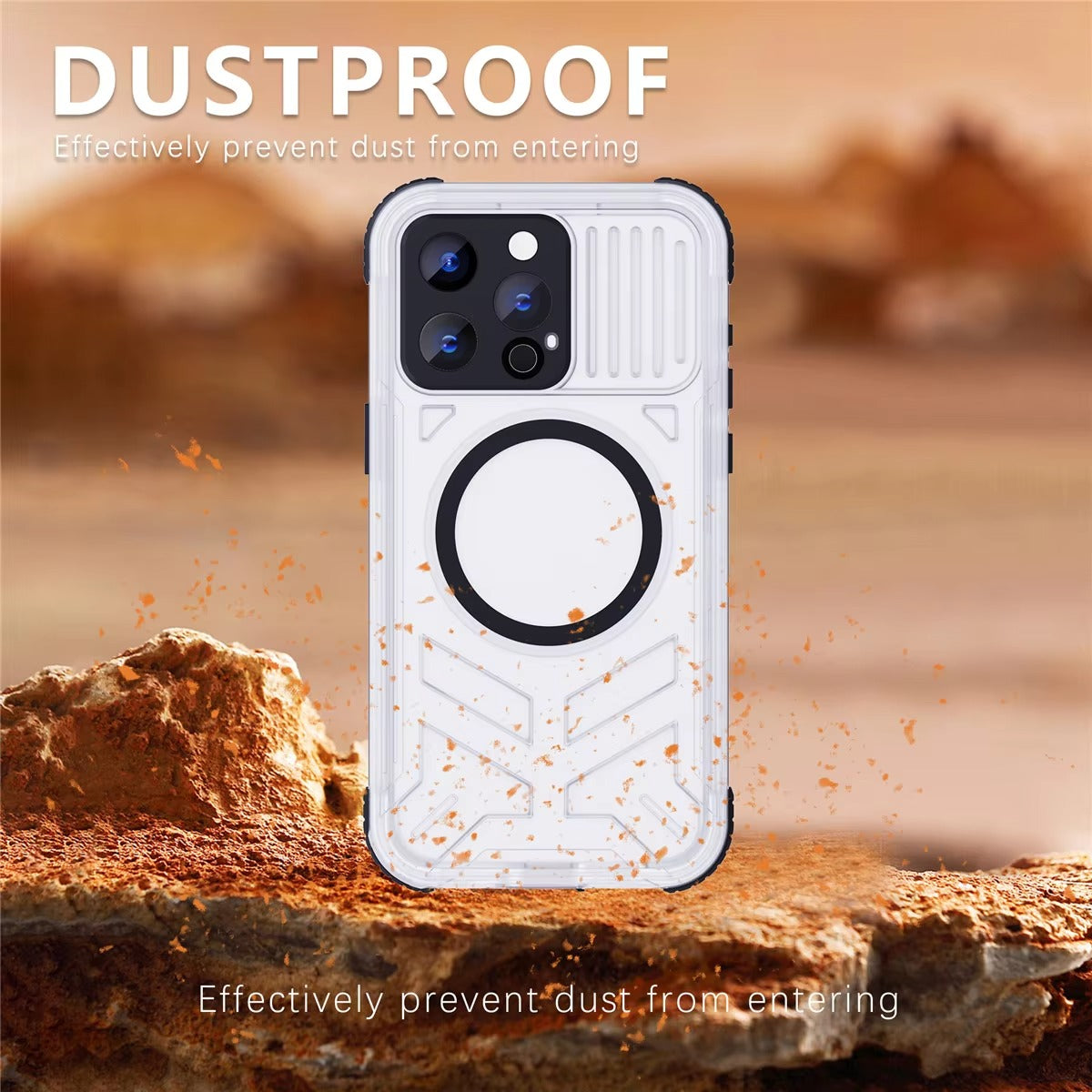 Luxury Apple iPhone Case MagSafe Compatible, Camera Lens & Screen Protection, Ultra Thin Shockproof Magnetic Full All Around Protection Cover with IP68 Waterproof Matte Finish