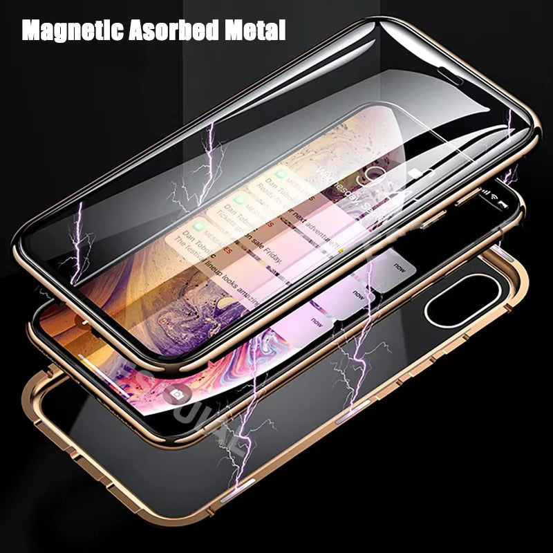 Premium Apple iPhone Case Compatible Camera Lens & Screen Protector Ultra Thin Shockproof Magnetic Full All Around Protection
