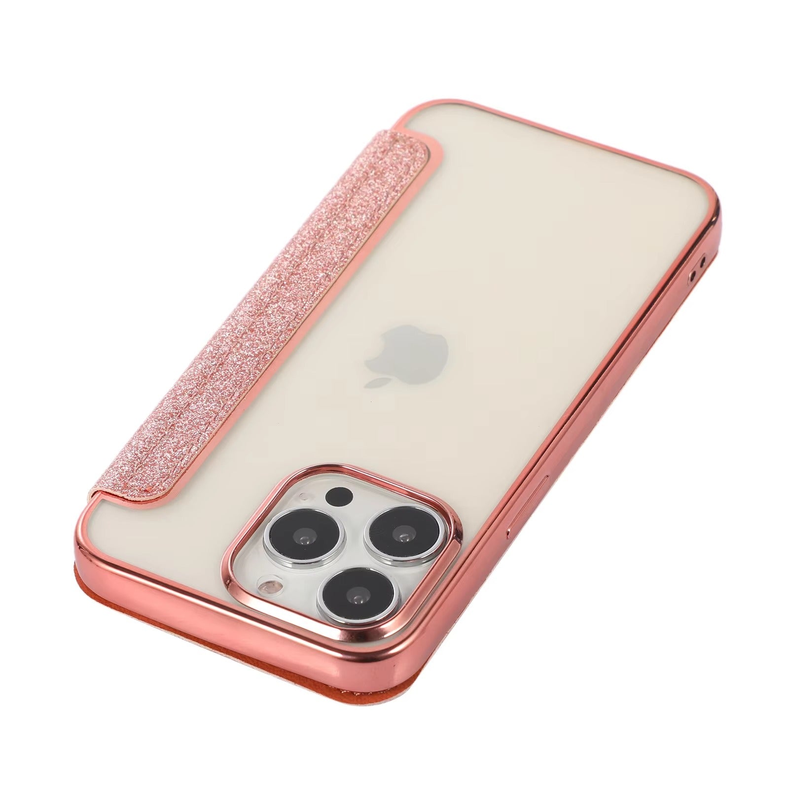 Luxury Apple iPhone Case, MagSafe Compatible, Camera Lens and Screen Protection, Ultra Thin, Shockproof, Magnetic, Full All Around Protection, Glitter Flip Wallet Cover