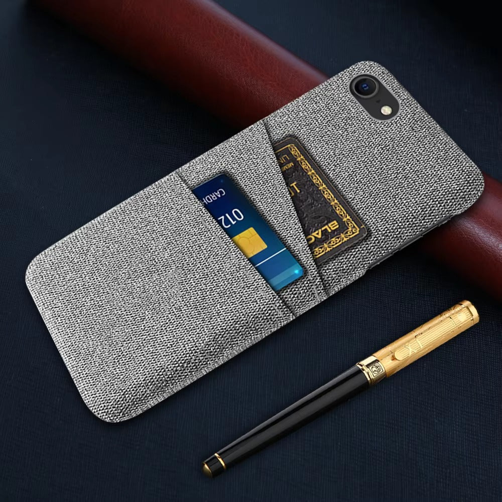 Premium Apple iPhone Case, MagSafe Compatible, Camera Lens and Screen Protection, Ultra Thin, Shockproof, Magnetic, Full All Around Protection, Dual Card Fabric Cover
