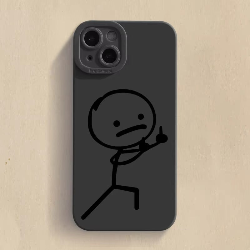 Premium Apple iPhone Case, MagSafe Compatible, Camera Lens and Screen Protection, Ultra Thin, Shockproof, Magnetic, Full All Around Protection, Cartoon Matchman Cover
