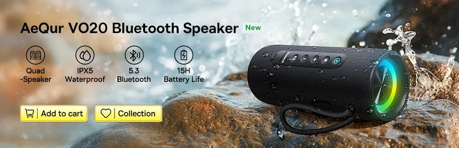 Premium Mini Bluetooth Soundbar for iPhone & Mac – Desk Speaker with 3D Surround Audio, Triple-Mode Playback, Subwoofer