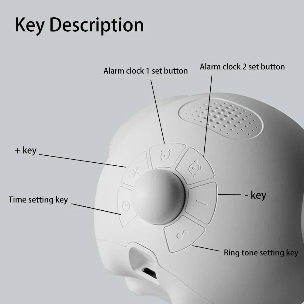 Luxury LED Digital Alarm Clock – Multifunction Voice Control Night Light with Snooze, Temperature Display, Dual Alarms, Music, Modern Home Design