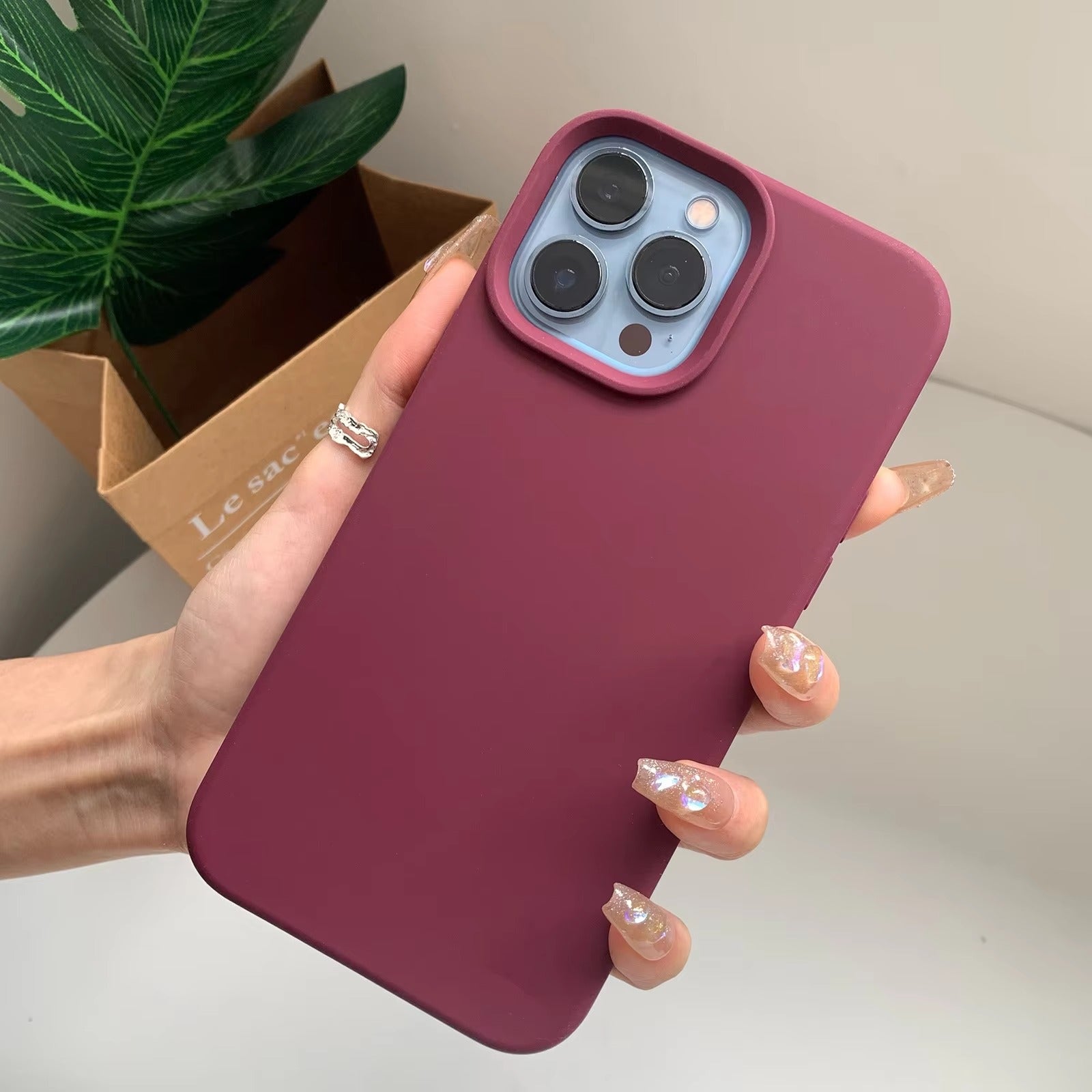 High Quality Apple iPhone Case, MagSafe Compatible, Camera Lens & Screen Protection, Ultra Thin, Shockproof, Magnetic Full All Around Cover – Liquid Silicone Case with Soft Touch Finish in Official Style Design