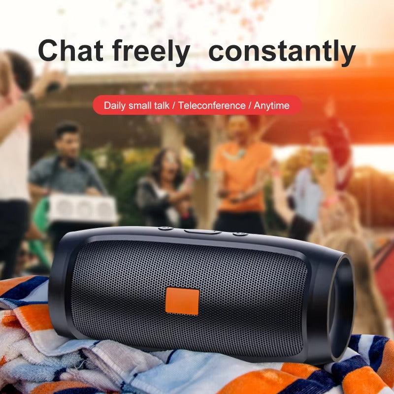 High Quality Portable Bluetooth Speaker for iPhone – Dual Stereo Subwoofer with FM Radio, TF/USB Playback, Loud Outdoor