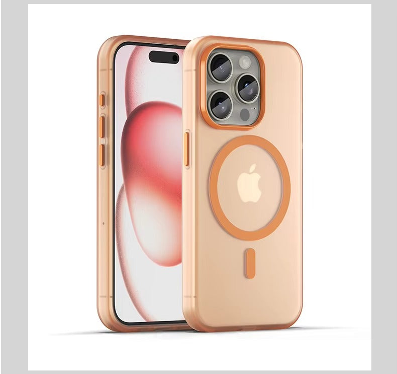 Luxury Apple iPhone Case, MagSafe Compatible, Camera Lens & Screen Protection, Ultra Thin, Shockproof, Magnetic Full All Around Cover – Matte TPU Bumper Case with Wireless Charging Support & Magnetic Snap Fit