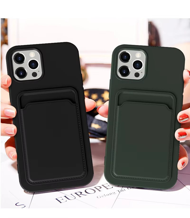 Premium Apple iPhone Case, MagSafe Compatible, Camera Lens and Screen Protection, Ultra Thin, Shockproof, Magnetic, Full All Around Protection, Frosted Card Pocket Cover