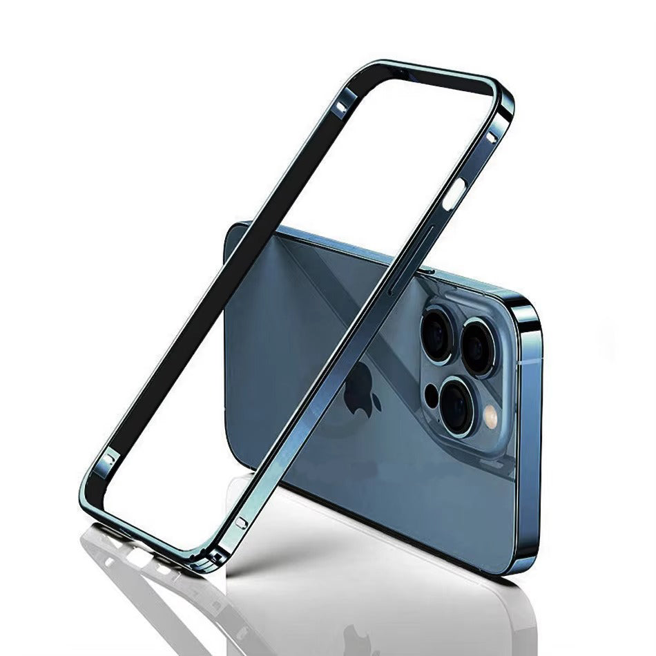 Luxury Apple iPhone Case, MagSafe Compatible, Camera Lens & Screen Protection, Ultra Thin, Shockproof, Magnetic Full All Around Cover – Lightweight Aluminum Metal Frame Bumper Case with Thin Alloy Back Protection