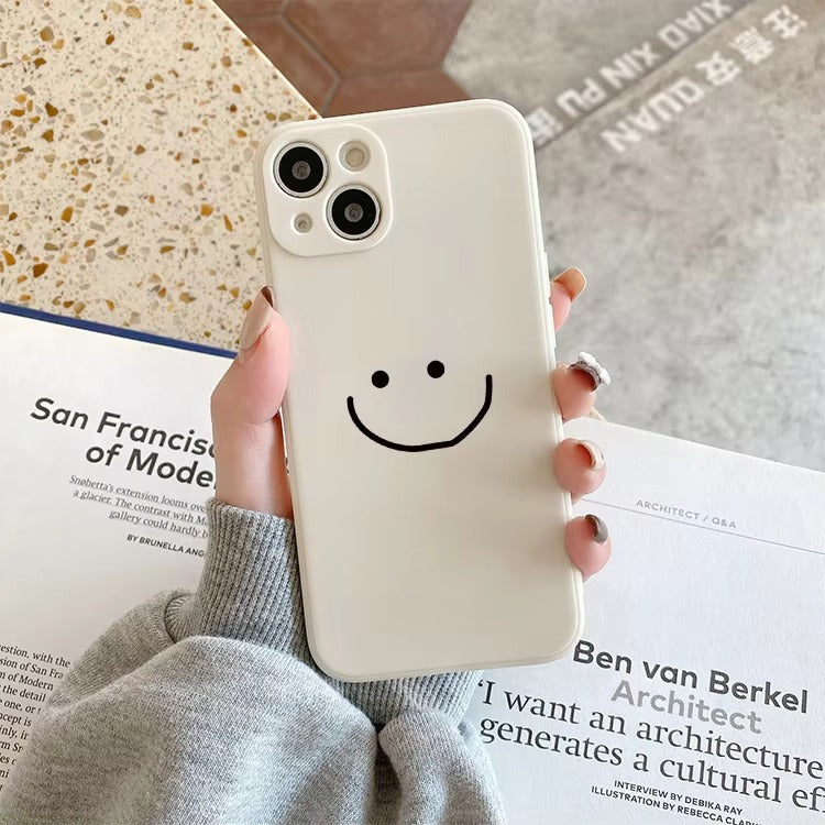 Premium Apple iPhone Case, MagSafe Compatible, Camera Lens and Screen Protection, Ultra Thin, Shockproof, Magnetic, Full All Around Protection, Smile Face Couple Cover