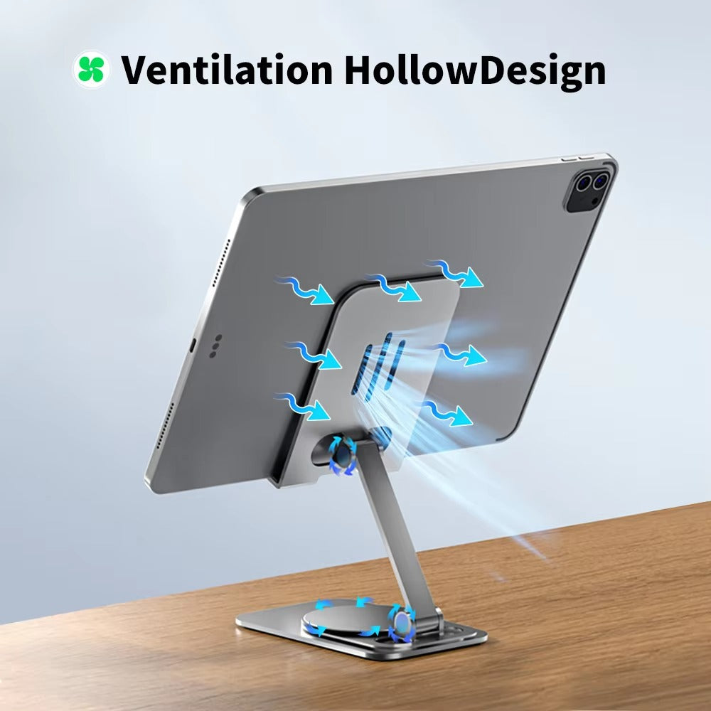 Premium Tablet Stand HolderDesktop Mount for iPad, 10.2", 11", and Other Tablets Stable Base for Office, Home or Kitchen Use