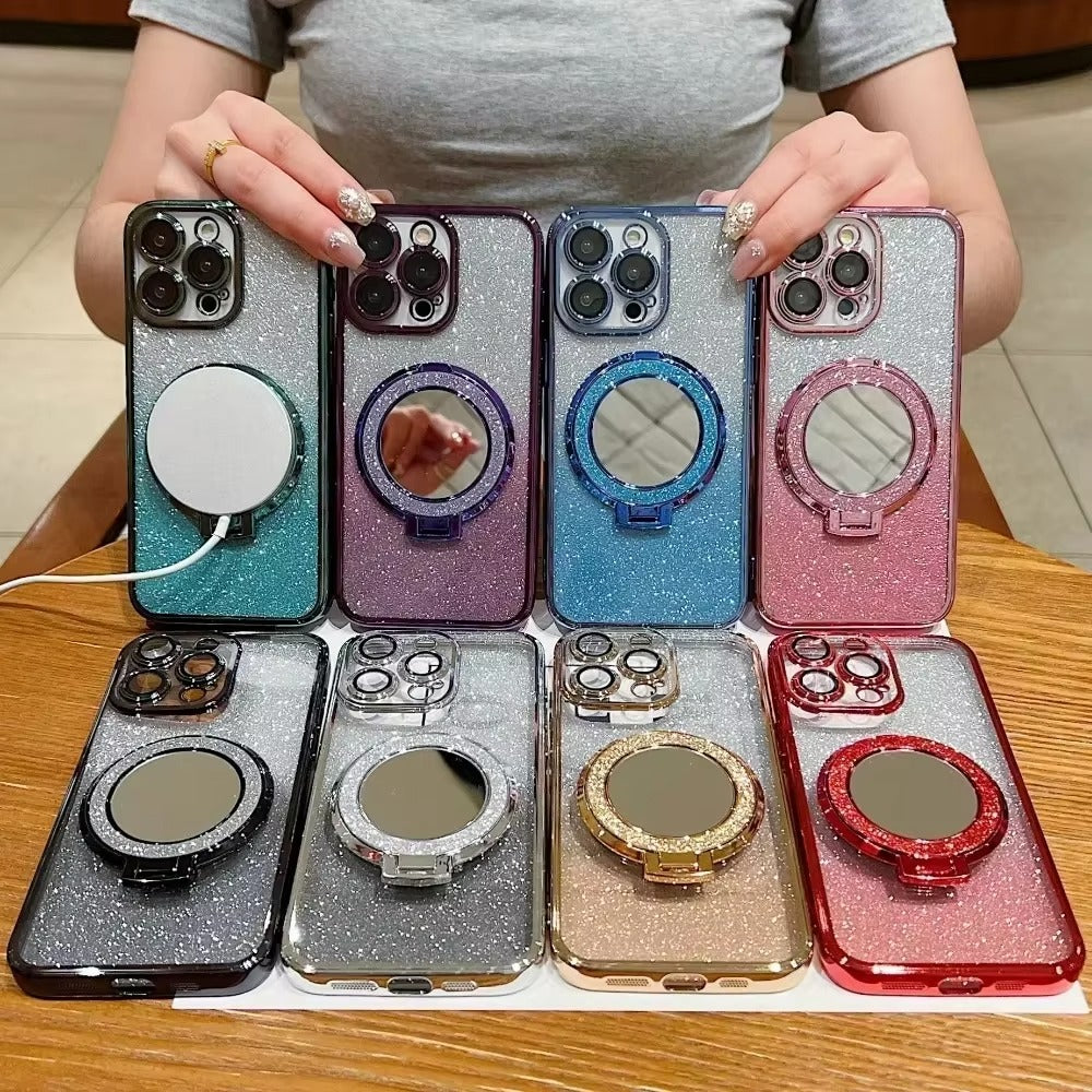 Luxury Apple iPhone Case, Camera Lens & Screen Protection, Ultra Thin Shockproof Magnetic Full All Around Protection Cover