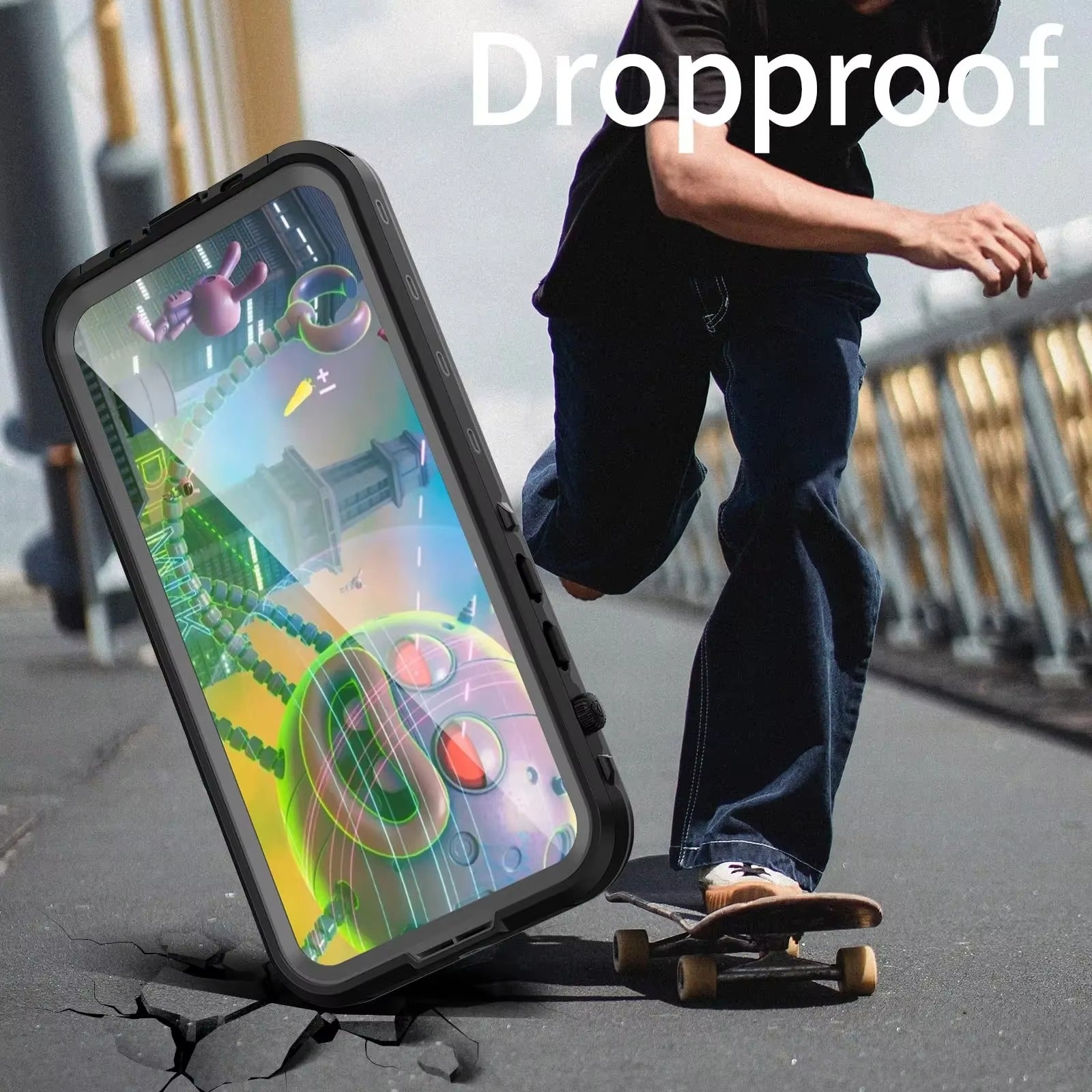 Robust Apple iPhone Case MagSafe Compatible, Camera Lens & Screen Protection, Ultra Thin Shockproof Magnetic Full All Around Protection Cover with IP68 Waterproof Diving Design