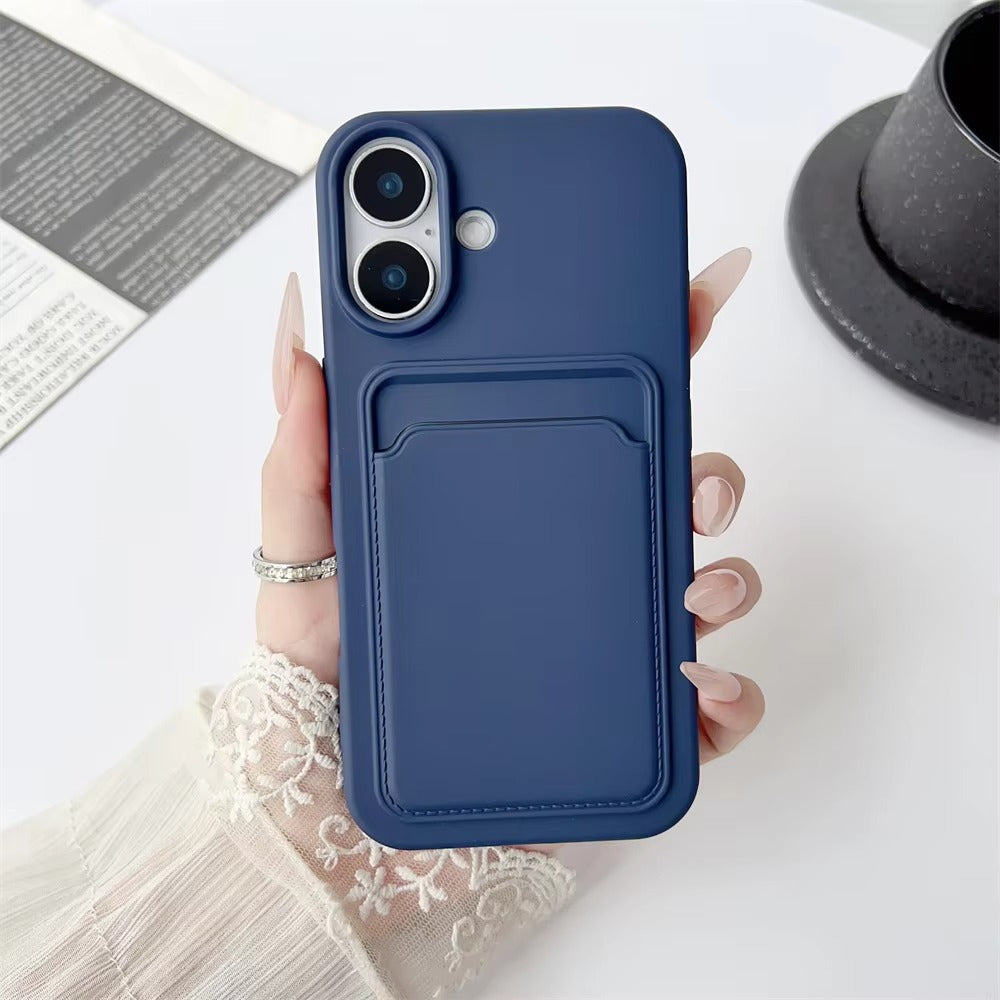 Premium Apple iPhone Case, MagSafe Compatible, Camera Lens and Screen Protection, Ultra Thin, Shockproof, Magnetic, Full All Around Protection, Frosted Card Pocket Cover