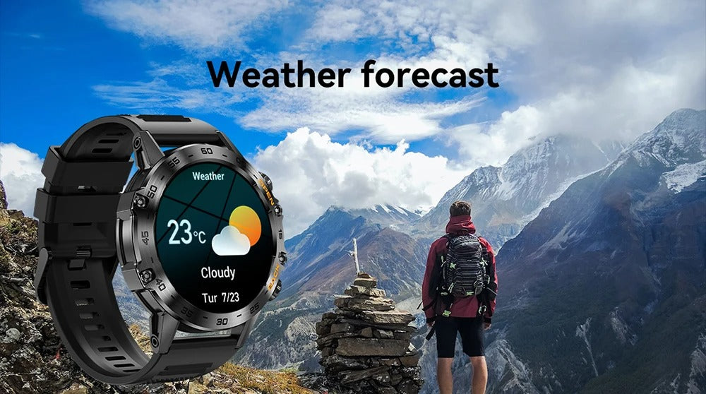 Luxury Bluetooth Call Smartwatch for iPhone – 1.39" Full Touch Fitness Tracker with Steel Band, IP67 Waterproof Health Watch