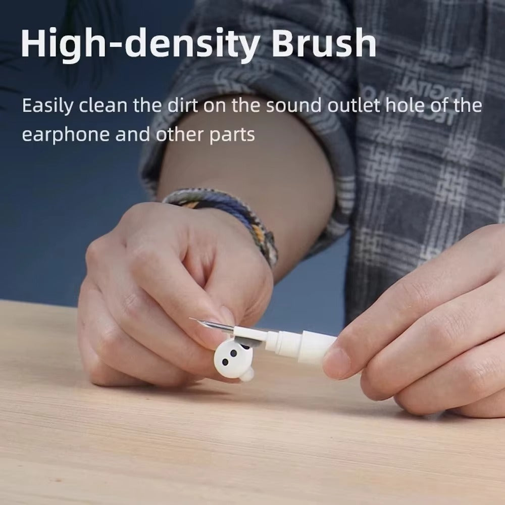 Premium 3-in-1 Bluetooth Earbuds Cleaning Pen – Deep Clean Brush Kit for AirPods, Charging Case & Speaker Holes, Compact Tool for Phone & Earphones