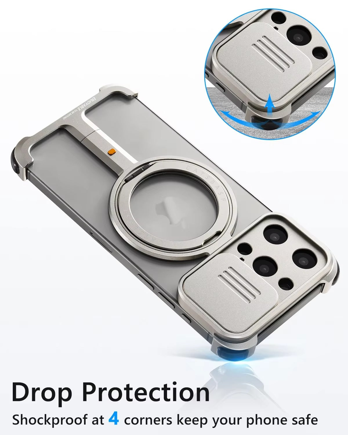 Premium Apple iPhone Case n, Ultra Thin Shockproof Magnetic Full All Around Protection Cover with Wireless Charging Bumper