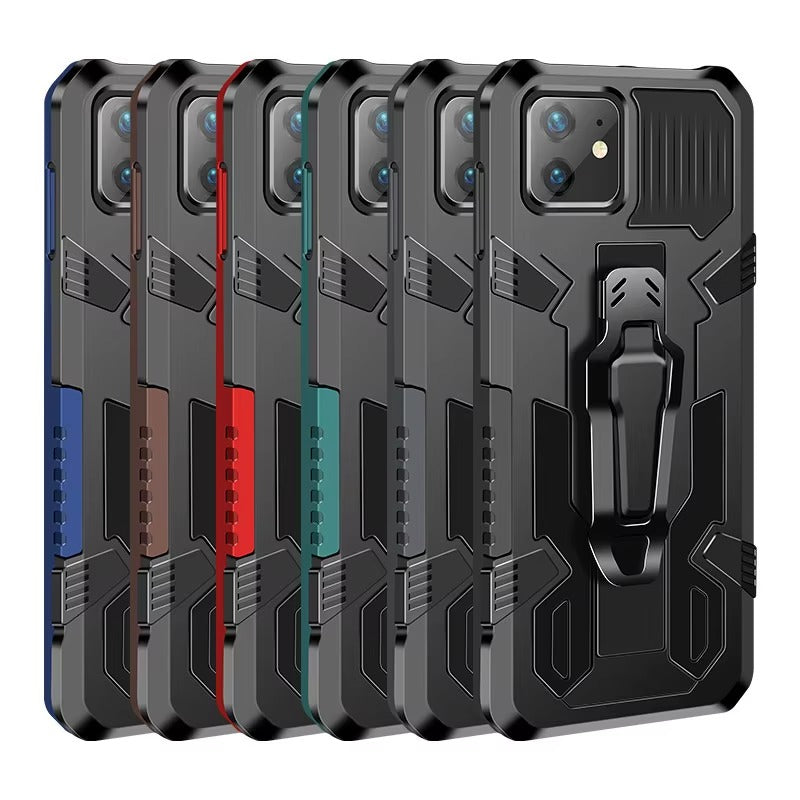 Robust Apple iPhone Case, MagSafe Compatible, Camera Lens & Screen Protection, Ultra Thin, Shockproof, Magnetic Full All Around Cover – Heavy Duty Belt Clip Case with Kickstand & Hard Rubber Back