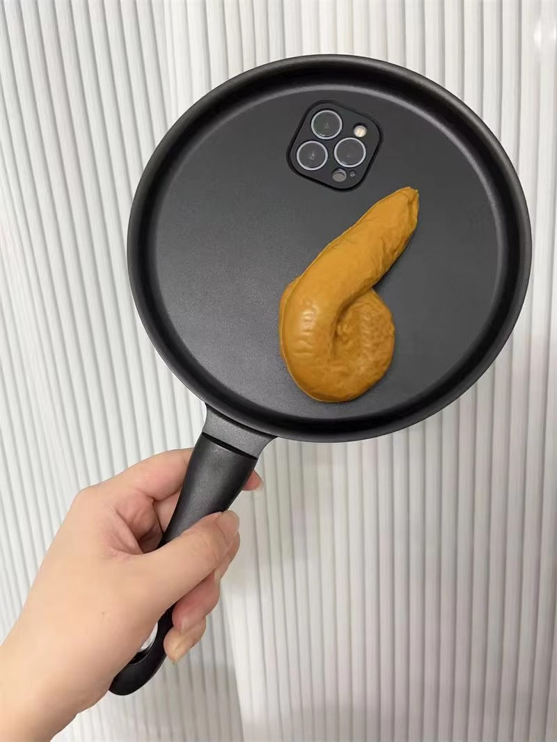 Premium Apple iPhone Case, MagSafe Compatible, Camera Lens and Screen Protection, Ultra Thin, Shockproof, Magnetic, Full All Around Protection, 3D Frying Pan Silicone Cover