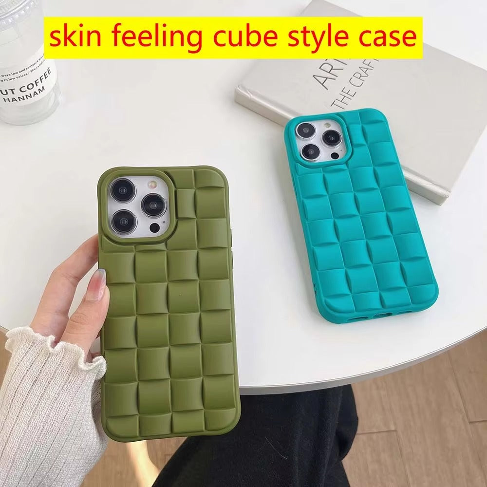 Premium Apple iPhone Case, MagSafe Compatible, Camera Lens & Screen Protection, Ultra Thin, Shockproof, Magnetic Full All Around Cover – 3D Weave Soft Liquid Silicone Case with Shockproof Back Shell Design