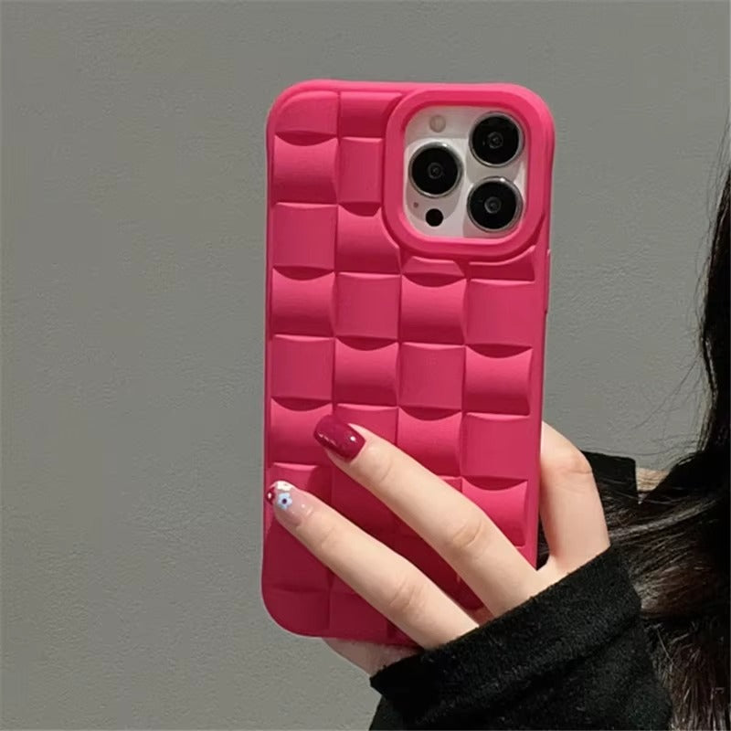 Premium Apple iPhone Case, MagSafe Compatible, Camera Lens & Screen Protection, Ultra Thin, Shockproof, Magnetic Full All Around Cover – 3D Weave Soft Liquid Silicone Case with Shockproof Back Shell Design
