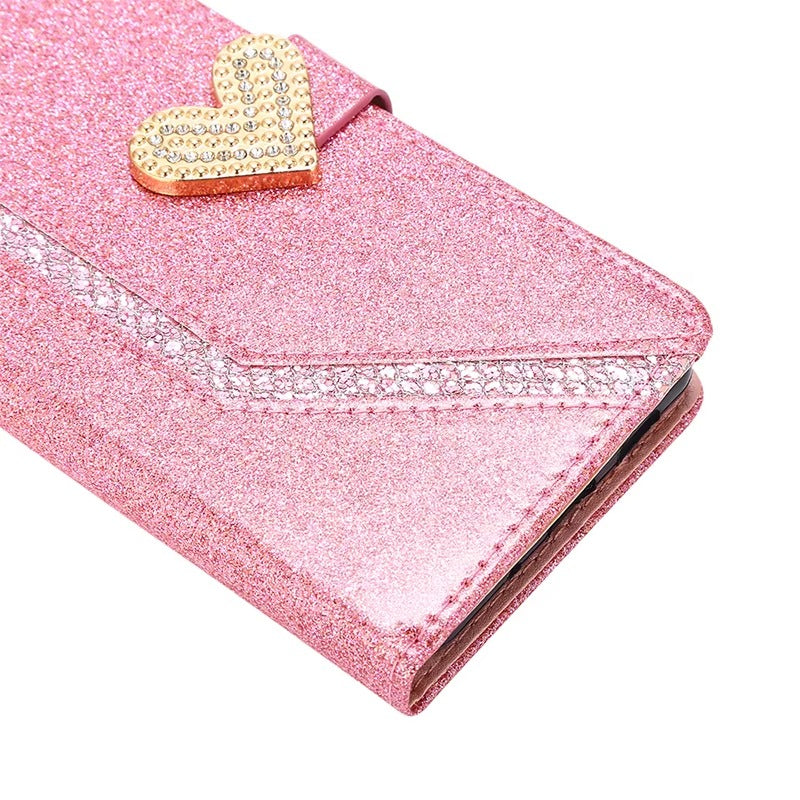 Luxury Apple iPhone Case, MagSafe Compatible, Camera Lens and Screen Protection, Ultra Thin, Shockproof, Magnetic, Full All Around Protection, Shiny Leather Wallet Cover