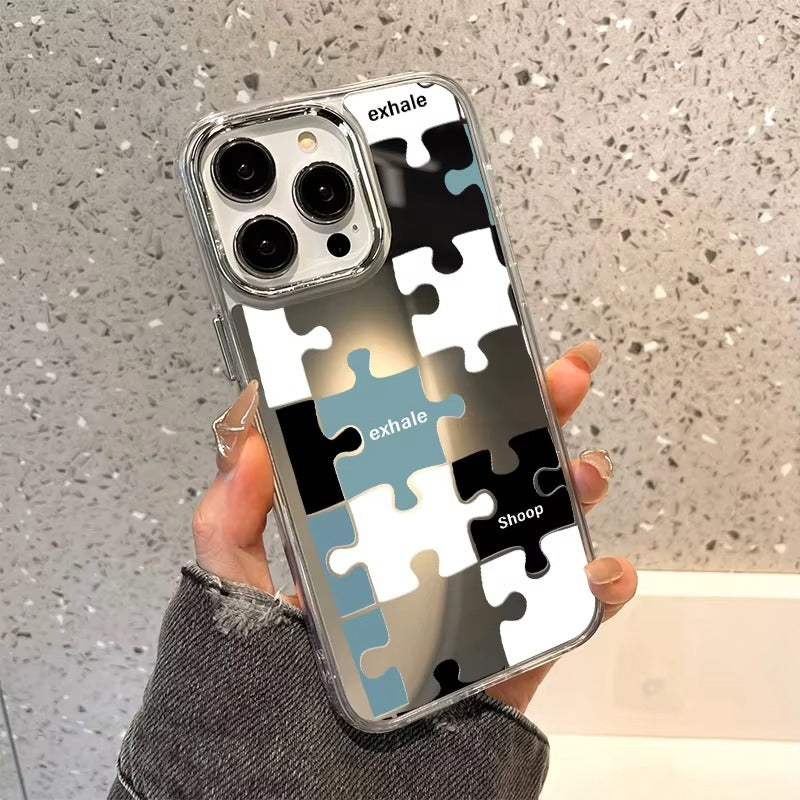 Premium Apple iPhone Case, MagSafe Compatible, Camera Lens and Screen Protection, Ultra Thin, Shockproof, Magnetic, Full All Around Protection, Plating Mirror Soft Cover