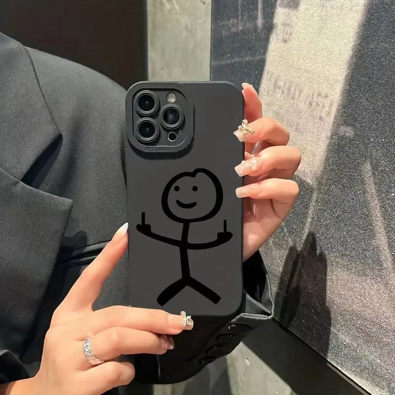 Premium Apple iPhone Case, MagSafe Compatible, Camera Lens and Screen Protection, Ultra Thin, Shockproof, Magnetic, Full All Around Protection, Cartoon Matchman Cover