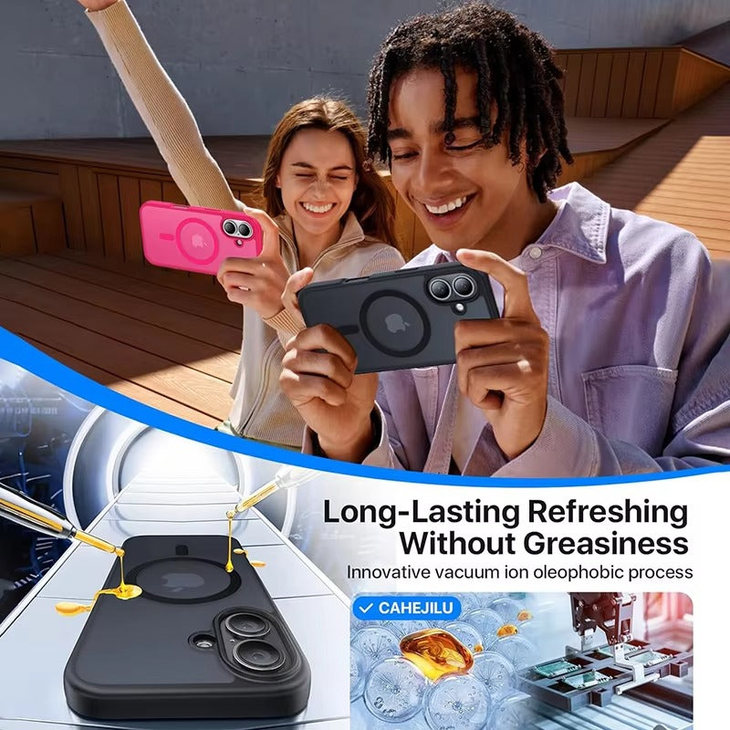 Luxury Apple iPhone Case Camera Lens & Screen Protection, Ultra Thin Shockproof Magnetic Full All Around Protection Cover