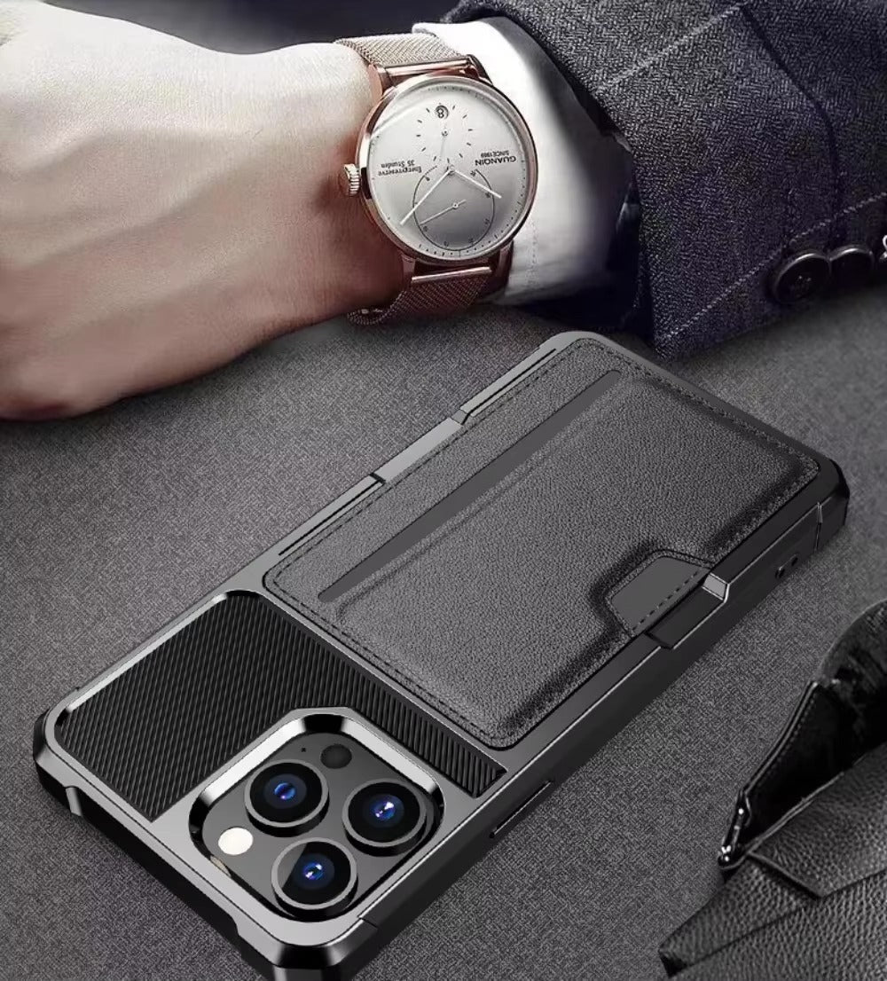 Robust Apple iPhone Case, MagSafe Compatible, Camera Lens and Screen Protection, Ultra Thin, Shockproof, Magnetic, Full All Around Protection, Armor Card Slot Cover