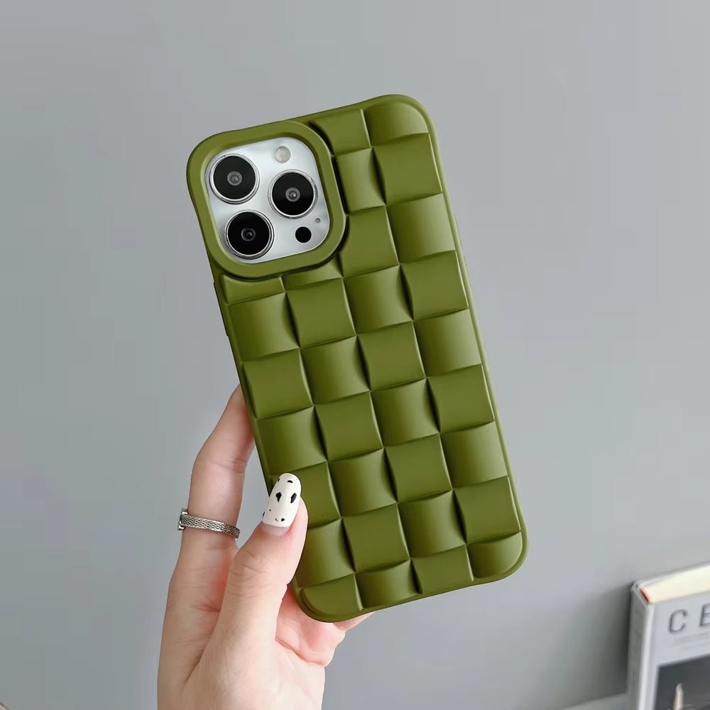 Premium Apple iPhone Case, MagSafe Compatible, Camera Lens & Screen Protection, Ultra Thin, Shockproof, Magnetic Full All Around Cover – 3D Weave Soft Liquid Silicone Case with Shockproof Back Shell Design