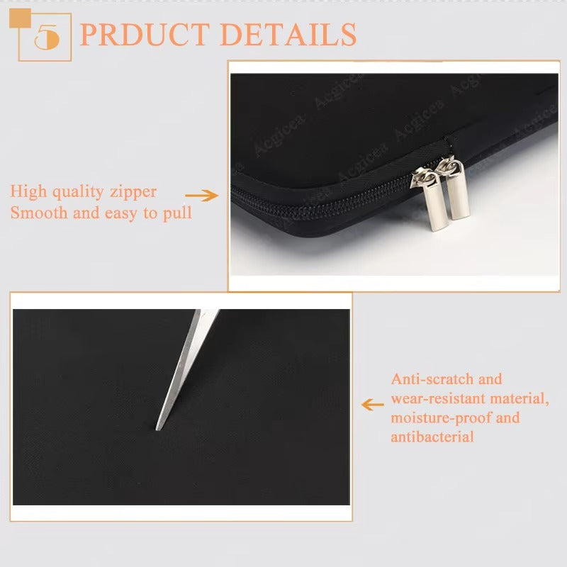 Premium Soft Laptop Bag for Notebook, MacBook Air, Pro, Retina – Protective Sleeve Case for 11, 12, 13, 14, 15, 15.6 Inch Computers, Slim and Lightweight