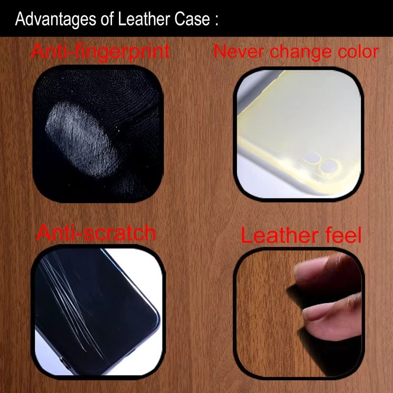 Luxury Apple iPhone Case, MagSafe Compatible, Camera Lens and Screen Protection, Ultra Thin, Shockproof, Magnetic, Full All Around Protection, Bamboo Leather Cover
