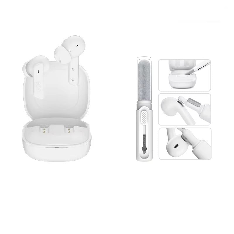 Premium, ANC Wireless Headphones – Bluetooth 5.2 Earphones with 6-Mic ENC, HD Call, Transparency Mode for Apple iPhone