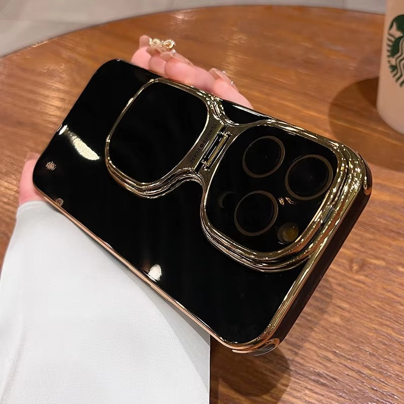 Premium Apple iPhone Case, MagSafe Compatible, Camera Lens and Screen Protection, Ultra Thin, Shockproof, Magnetic, Full All Around Protection, Fold Lens Stand Holder Cover