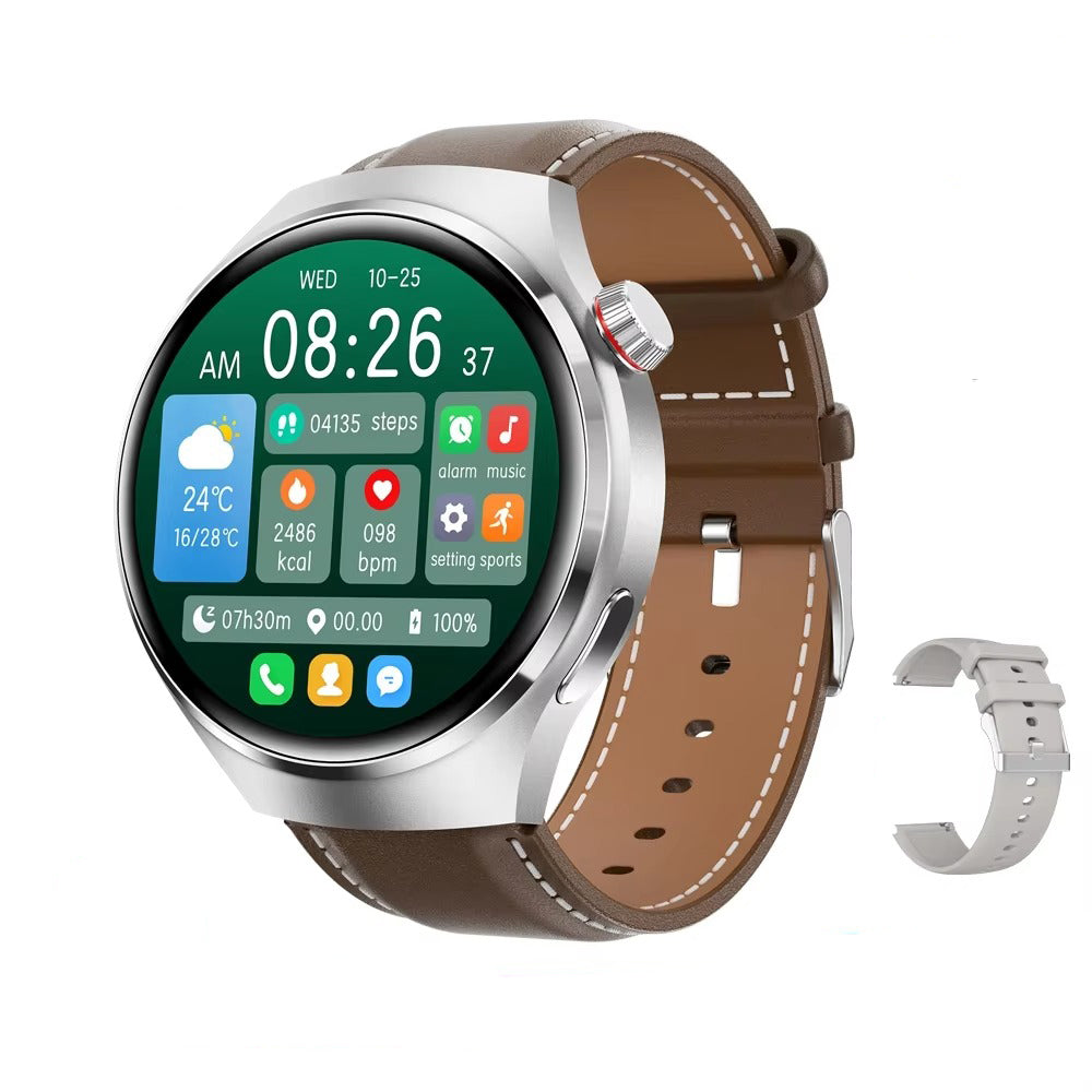 NFC GPS Smartwatch for Men – 1.6" AMOLED Display, Bluetooth Calling, Health & Fitness Tracker, Sleep Monitor, IP68 Waterproof, Long Battery Life, Voice Assistant