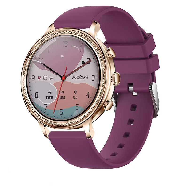 Luxury Women's Smartwatch with Bluetooth Calling – 1.39" HD Display, Heart Rate & SpO2 Monitor, Sleep Tracking, Menstrual Reminder, Fitness Watch Waterproof